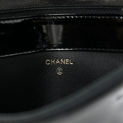 Chanel Patent Timeless CC Cosmetic Pouch Black 6 of 11