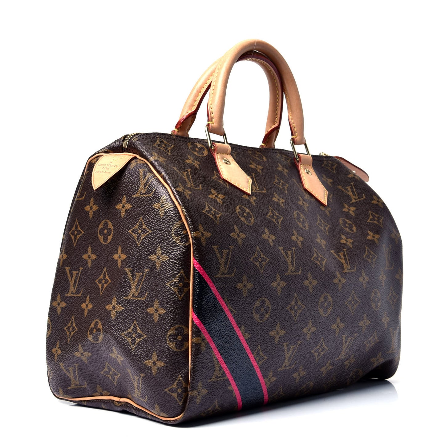 Monogram My LV Heritage Speedy 30 Black Fuchsia