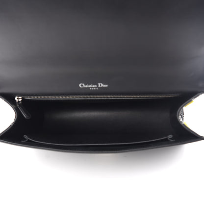Christian Dior Calfskin Tufted Large Diorama Flap Bag Black Neon 5 of 9