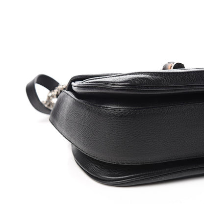 Gucci Calfskin Medium New Bamboo Top Handle Bag Black 8 of 12