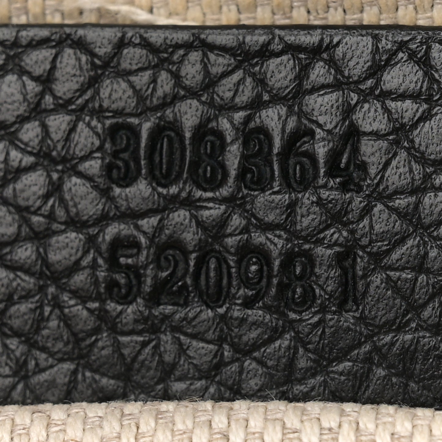 Pebbled Calfskin Small Soho Disco Bag Black