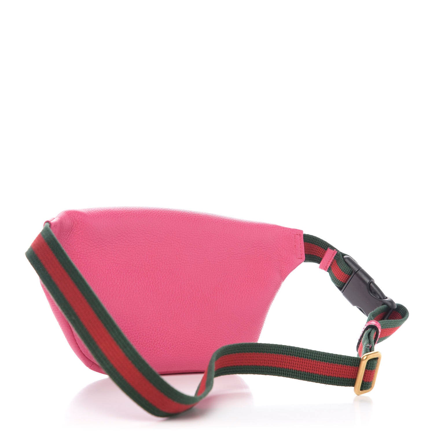 Gucci Grained Calfskin Small Logo Belt Bag Box Pink Green 2 of 9