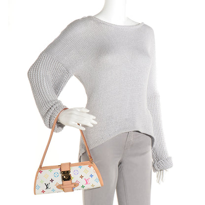 Louis Vuitton Monogram Multicolor Shirley White 2 of 7