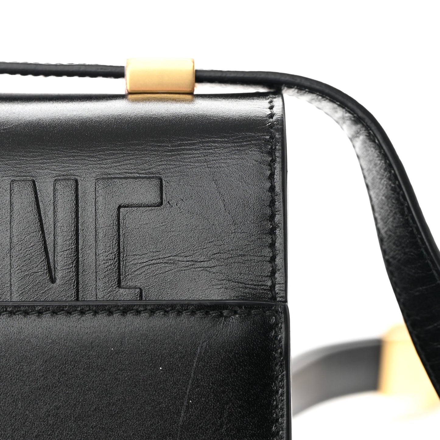 Smooth Calfskin 30 Montaigne Flap Bag Black