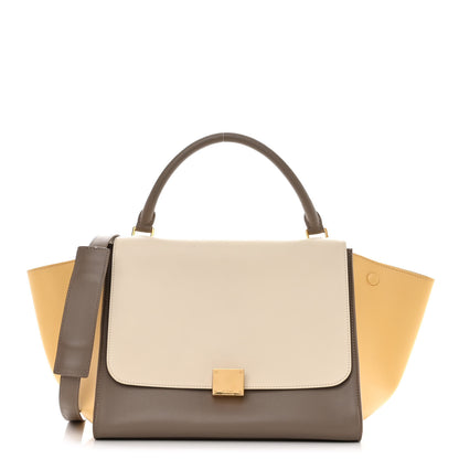 Celine Smooth Calfskin Medium Tri-Color Trapeze Butter 1 of 9