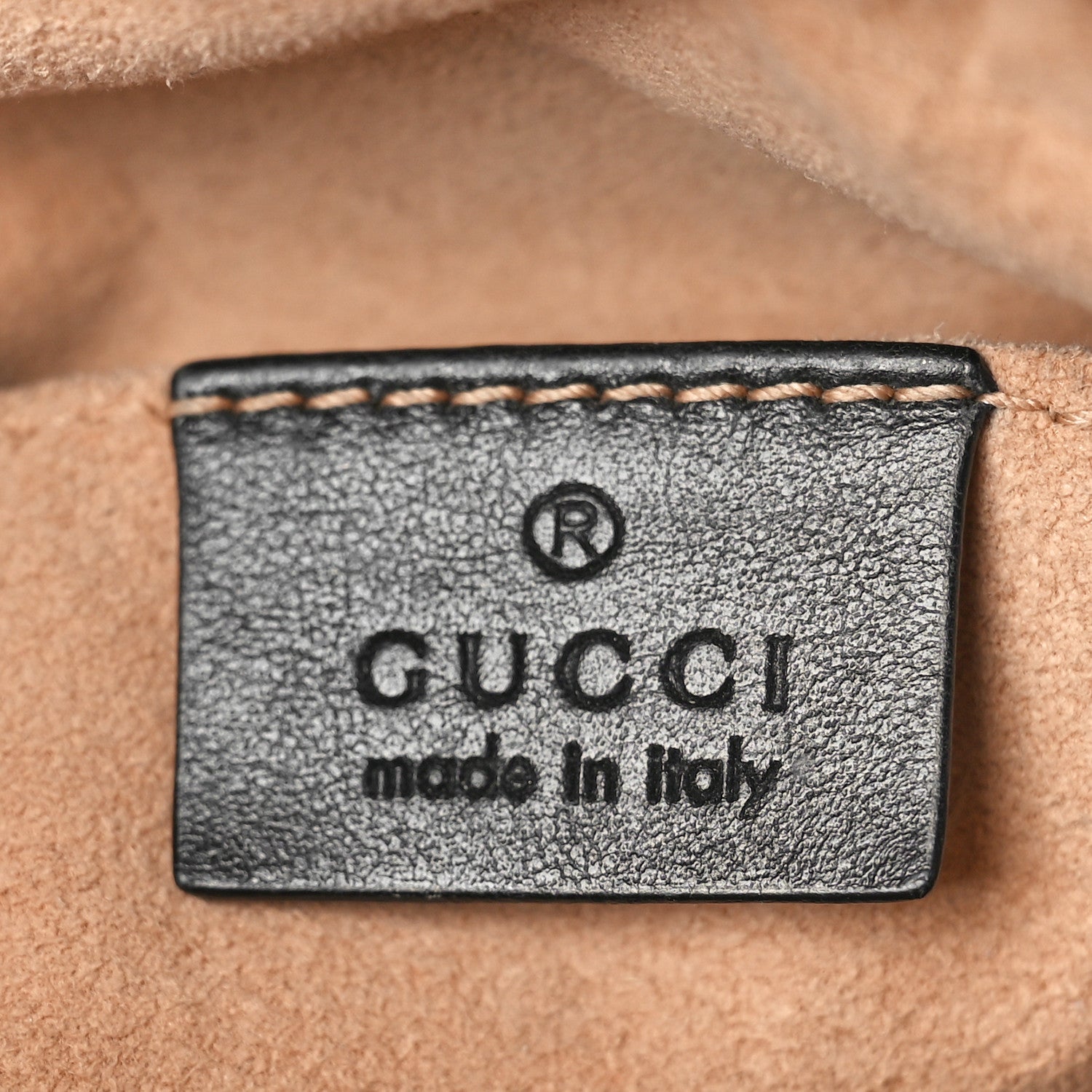 Gucci Calfskin Matelasse Mini GG Marmont Chain Shoulder Bag Black 7 of 17