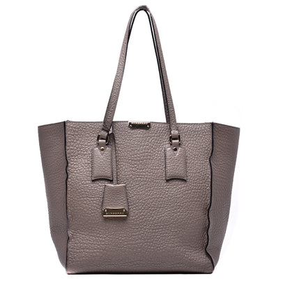 Burberry Heritage Grain Medium Woodbury Tote Pale Taupe 1 of 10