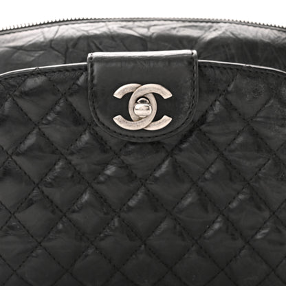 Chanel Crumpled Calfskin Quilted Casual Rock Waist Bag Fanny Pack Black 8 of 11