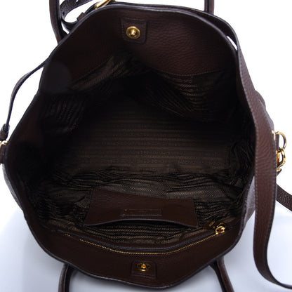 Prada Vitello Daino Shopping Tote Bruciato 5 of 9