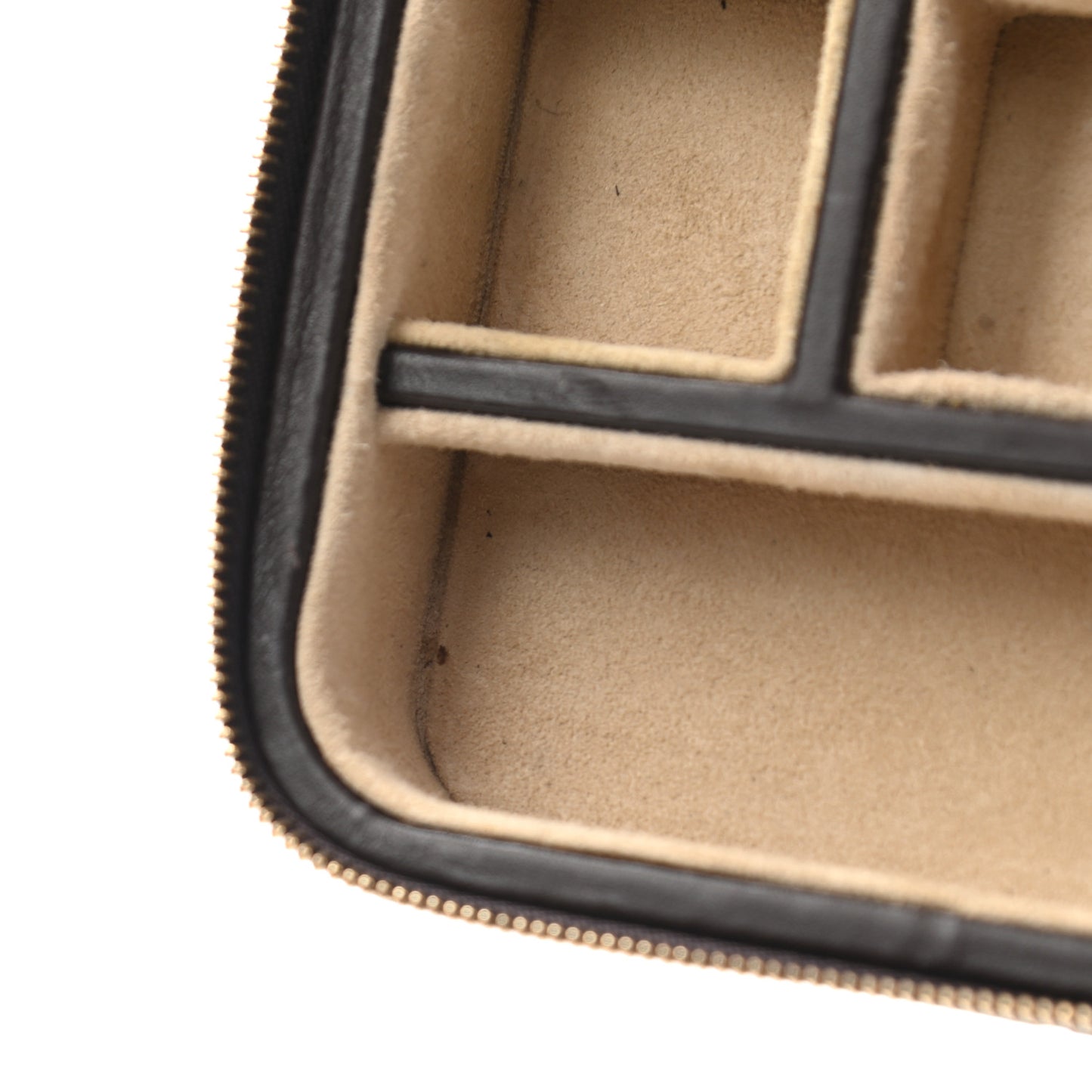 Guccissima Jewelry Case Brown