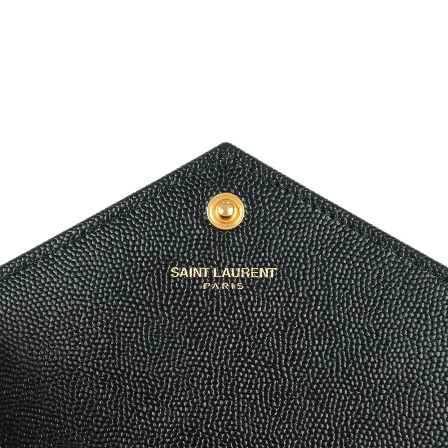Grain De Poudre Matelasse Chevron Monogram Chain Wallet Black