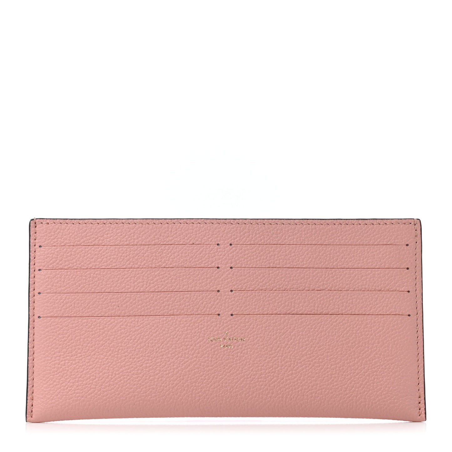 Calfskin Felicie Card Holder Insert Rose Poudre