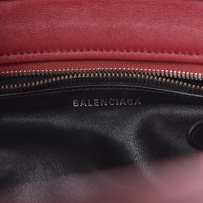 Balenciaga Calfskin XS Fringe Laundry Cabas Red 9 of 12