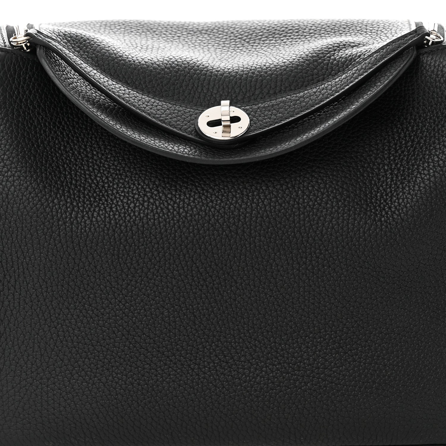 Hermes Taurillon Clemence Lindy 30 Black 8 of 10