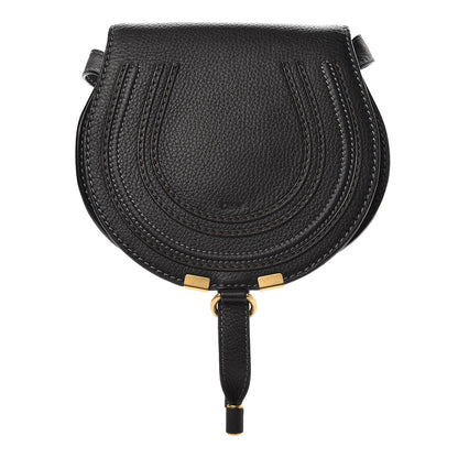 Chloe Calfskin Mini Marcie Round Crossbody Bag Black 1 of 7