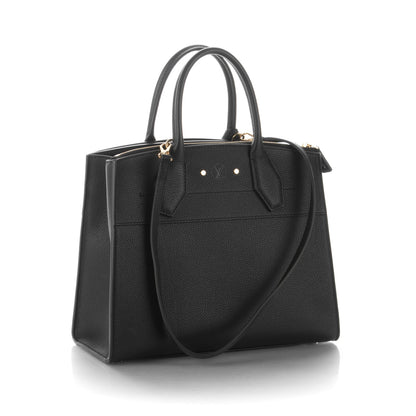Louis Vuitton Taurillon City Steamer MM Black 3 of 6
