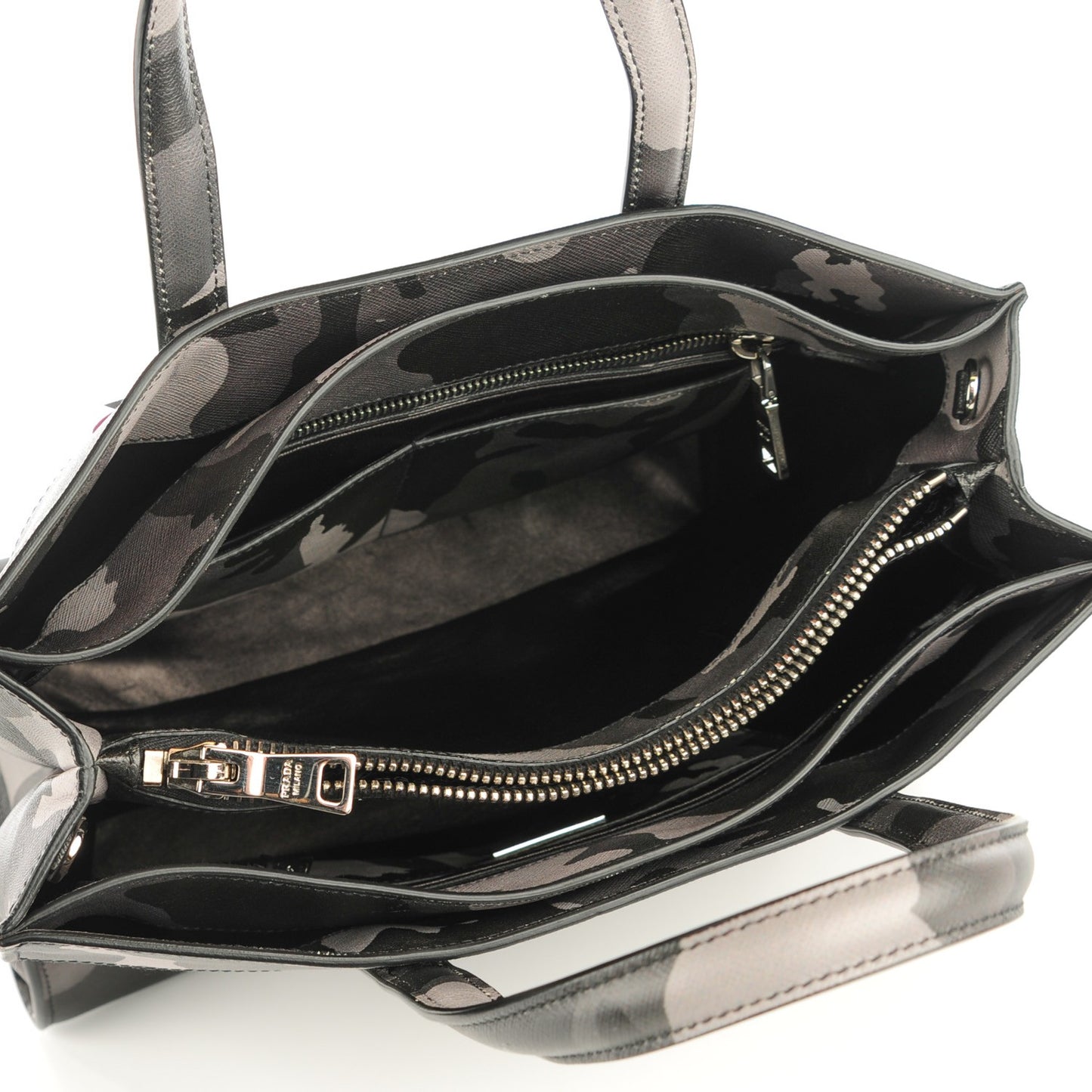 Saffiano Soft Camouflage Print Tote Marmo Dis Camouflage