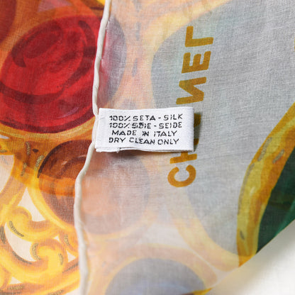 Chanel Silk Jewels Printed Scarf Multicolor 5 of 5