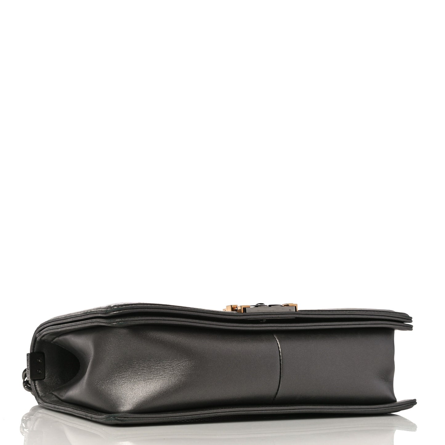 Lambskin Embossed New Medium Boy Cube Flap Grey