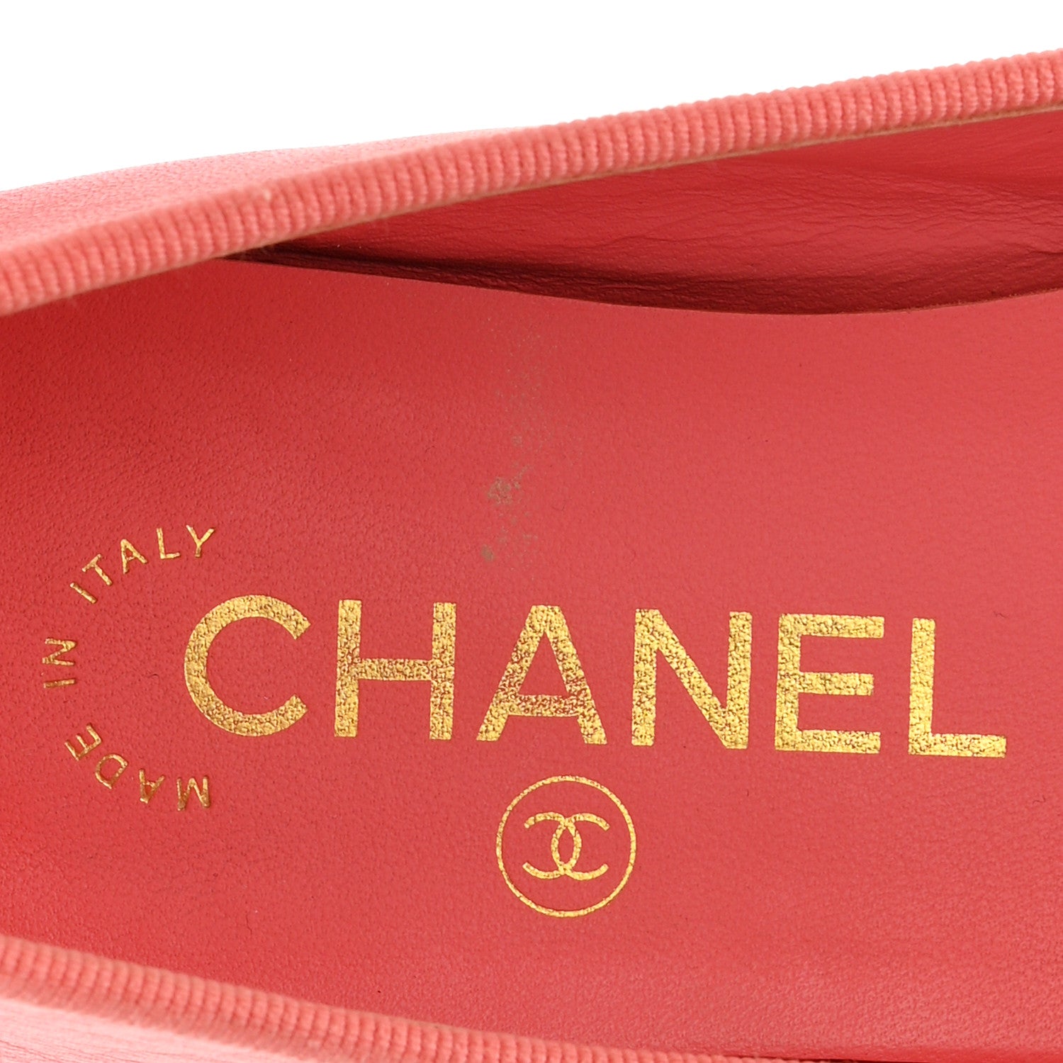 Chanel Goatskin Cap Toe CC Ballerina Flats 36.5 Pink 8 of 9