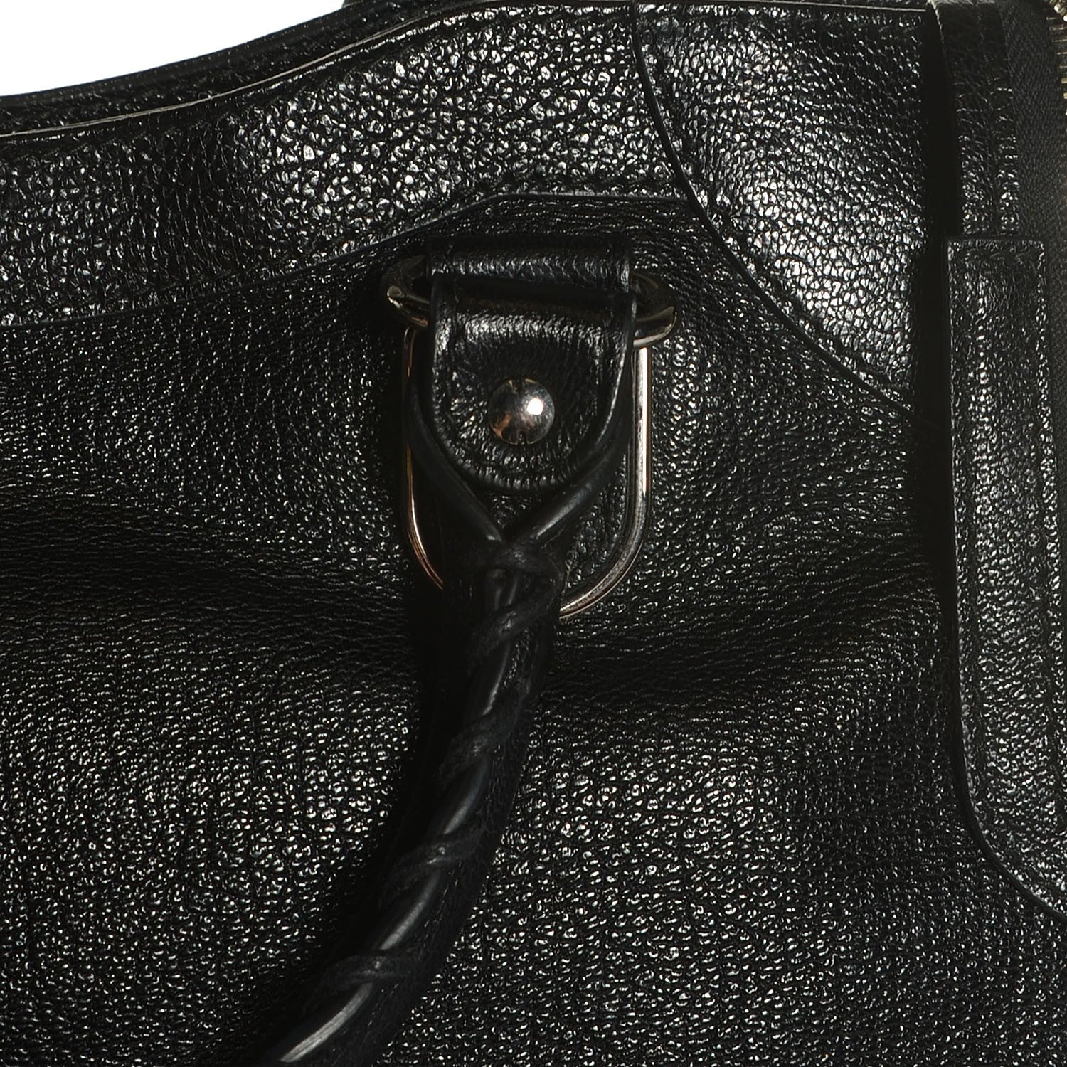 Balenciaga Chevre Silver Metallic Edge Hardware Velo Black 9 of 11