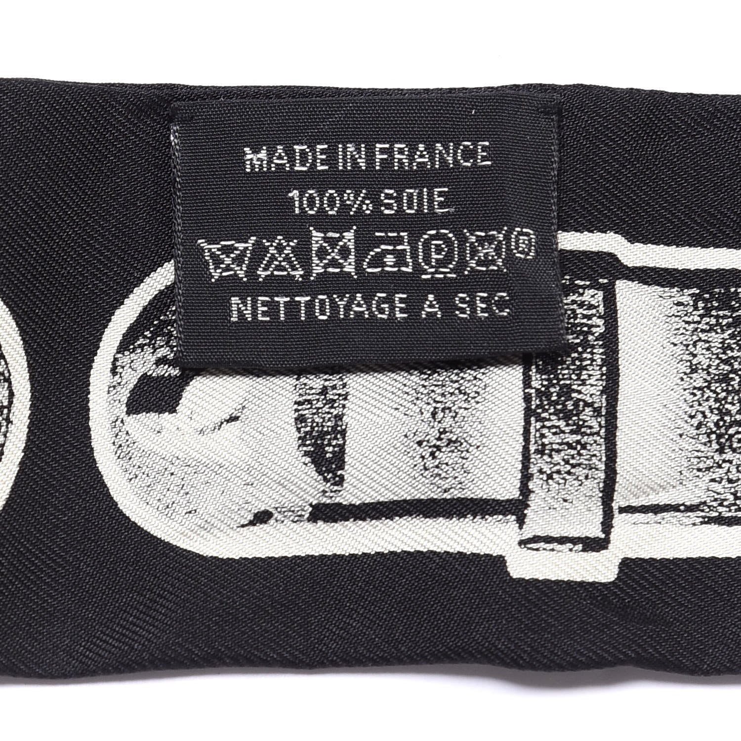 Hermes Silk Le Tresor De Medor Twilly Black White 3 of 4