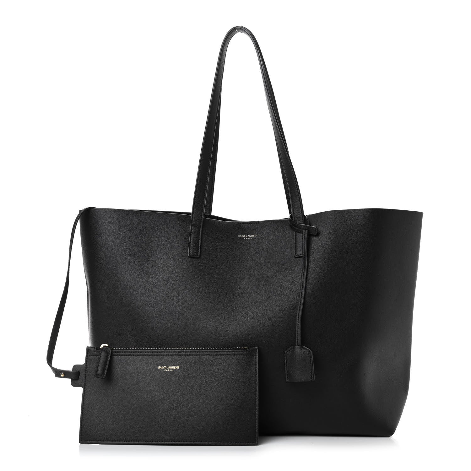 Saint Laurent Calfskin Large Shopping Tote Black 1 of 4
