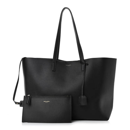 Saint Laurent Calfskin Large Shopping Tote Black 1 of 4