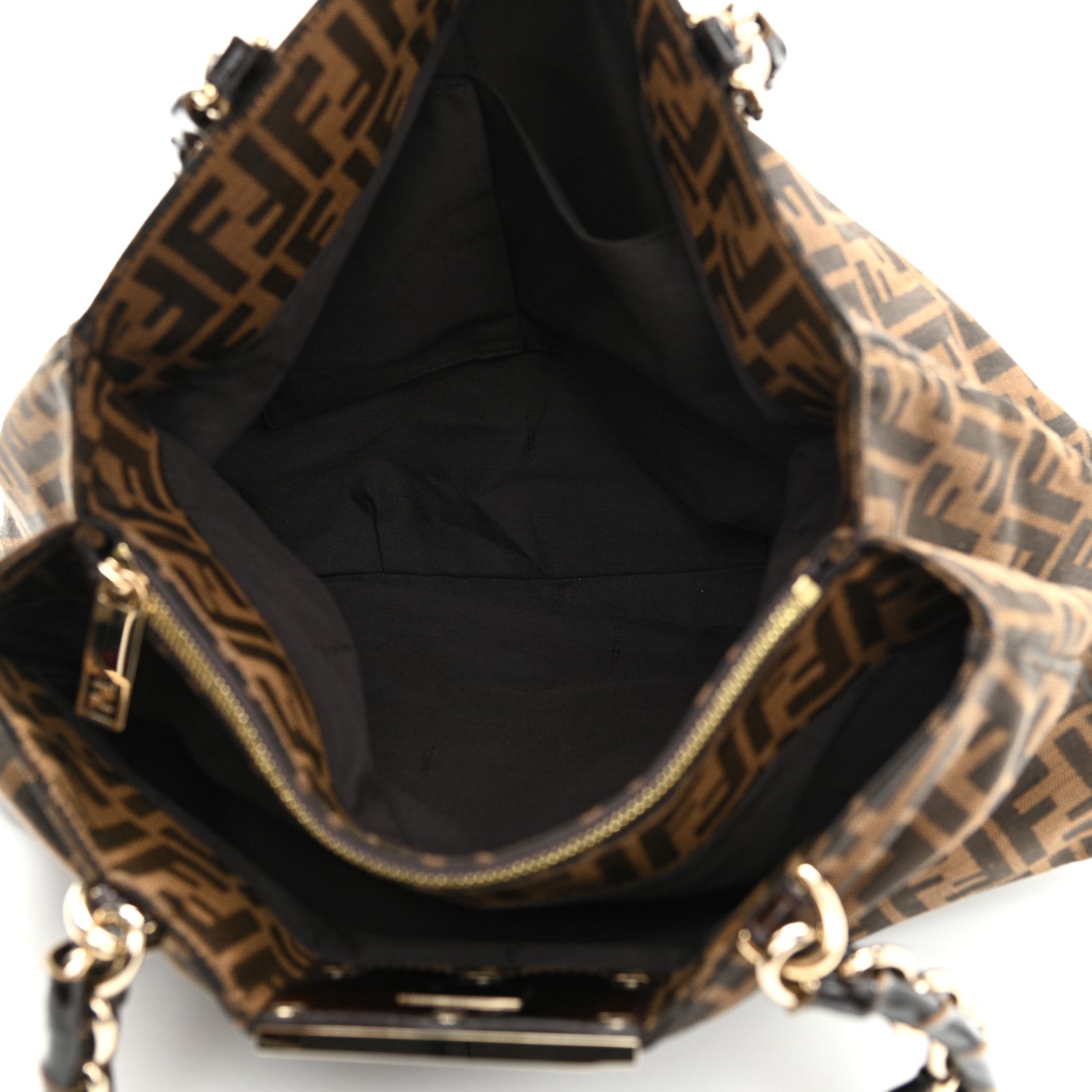 Fendi Zucca Mia Tote Tobacco 4 of 11