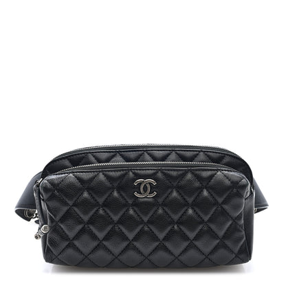 Chanel Calfskin Quilted Waist Bag Black 1 of 9