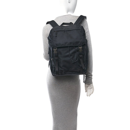 Prada Tessuto Nylon Montagna Double Buckle Backpack Black 2 of 9