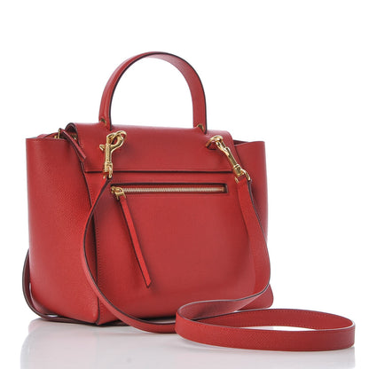 Celine Baby Grained Calfskin Micro Belt Bag Coquelicot 3 of 8