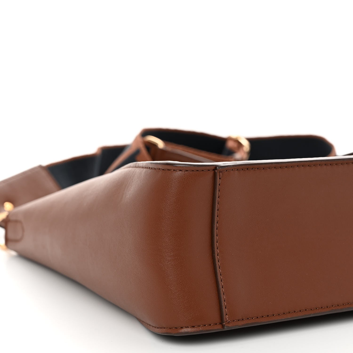 Stella McCartney Eco Alter Nappa Perforated Logo Mini Crossbody Cinnamon 8 of 10