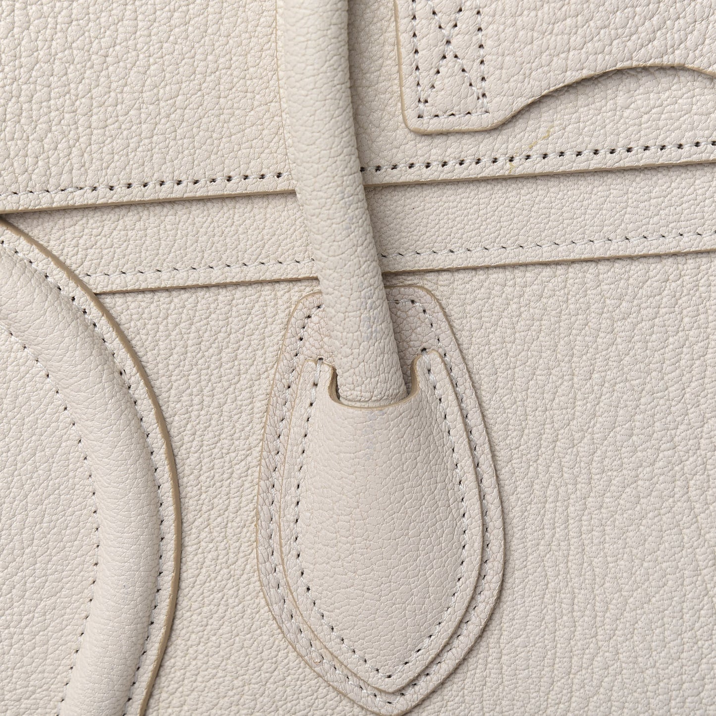 Goatskin Micro Luggage White