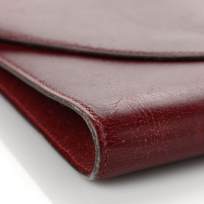 Hermes Box Gaine Clutch Rouge H 7 of 9