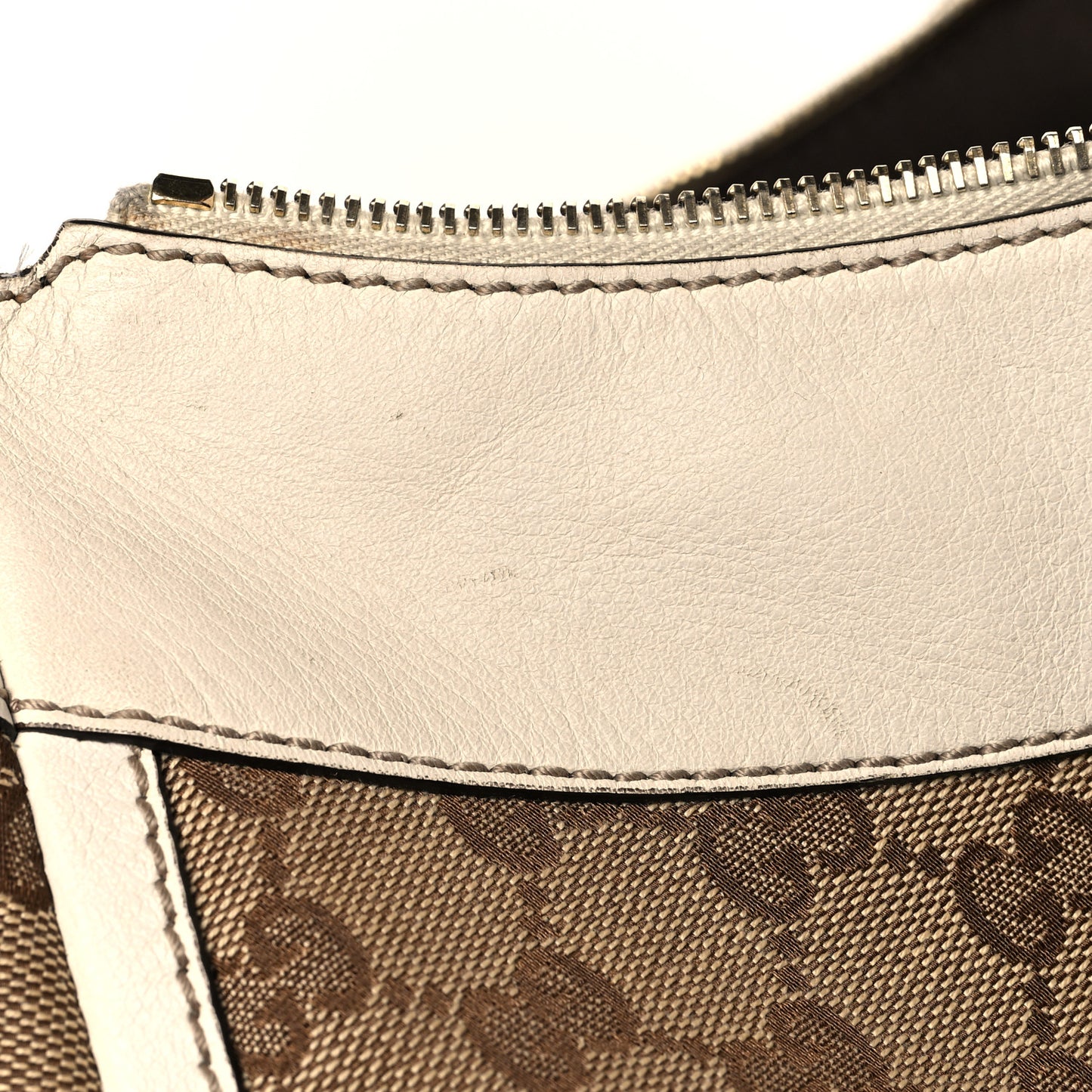 Monogram Large D Gold Hobo Off White