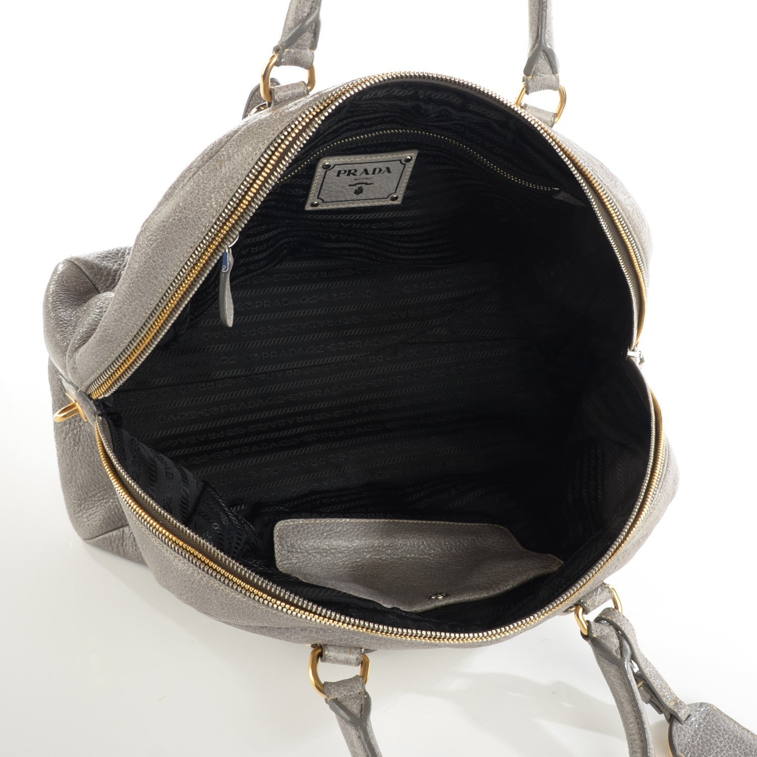 Prada Cervo Lux Dome Satchel Astro 6 of 10