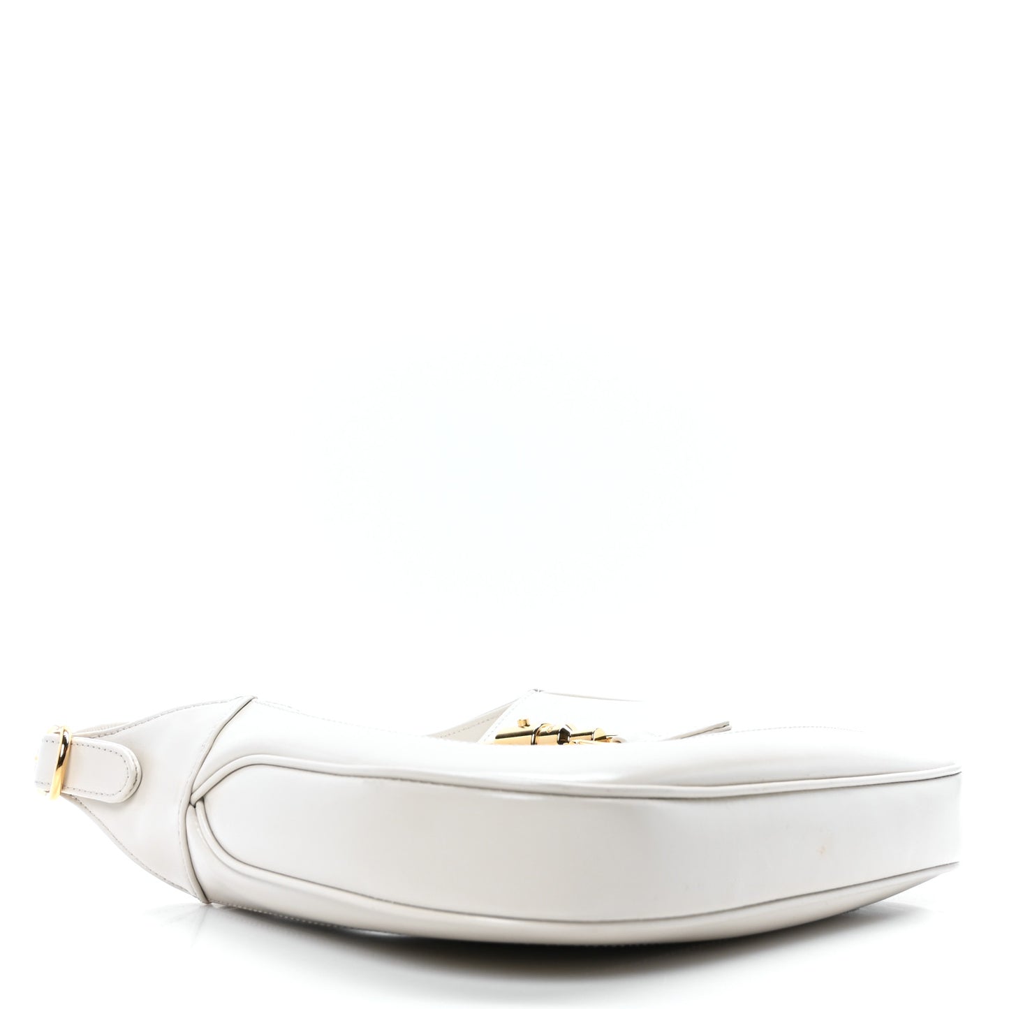 Boarded Dyana Lux Calfskin Small Jackie 1961 Hobo Mystic White