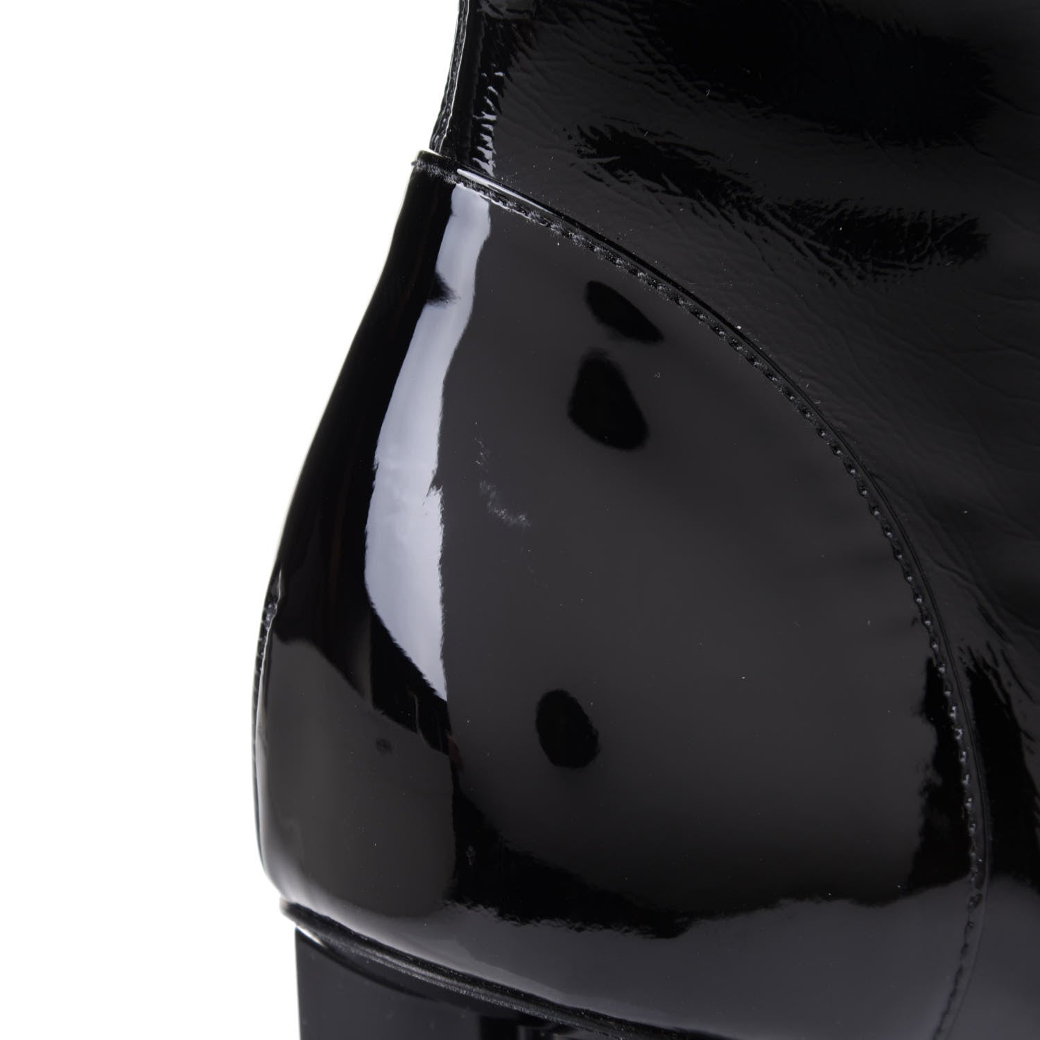 Louis Vuitton Patent Silhouette Ankle Boots 38 Black 8 of 8