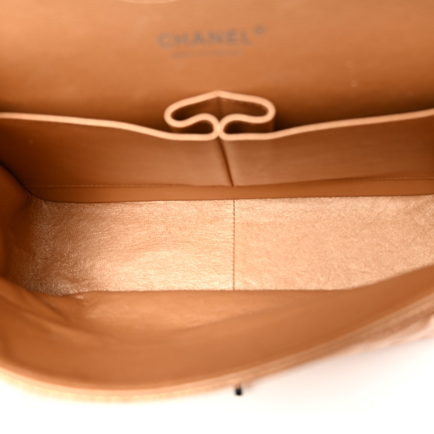 Chanel Metallic Caviar Quilted Jumbo Double Flap Copper 5 of 10