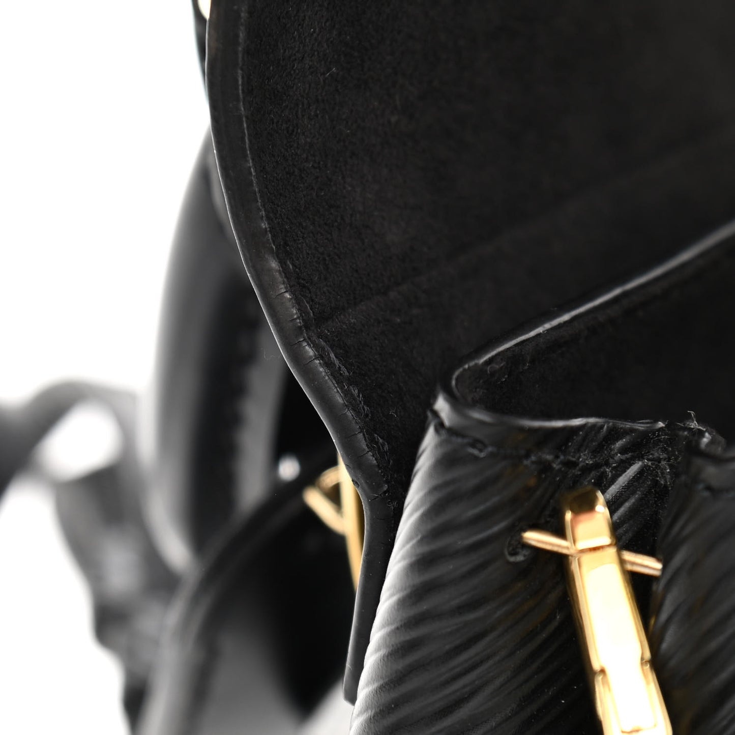 Epi One Handle Flap Bag Black