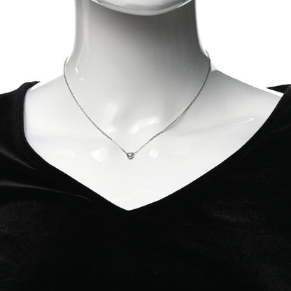 Cartier 18K White Gold Diamond D'Amour Heart Pendant Necklace 2 of 6