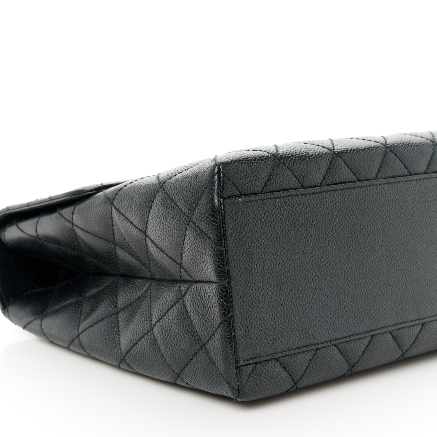 Chanel Caviar Quilted Jumbo Kelly Flap Black 10 of 11