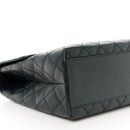 Chanel Caviar Quilted Jumbo Kelly Flap Black 10 of 11