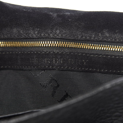 Burberry Signature Grain Large Mildenhall Shoulder Bag Black 6 of 14