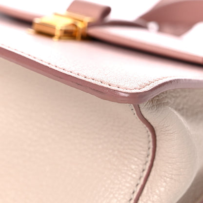 Miu Miu Goatskin Madras Mini Top Handle Bag Orchidea Gemma 8 of 18