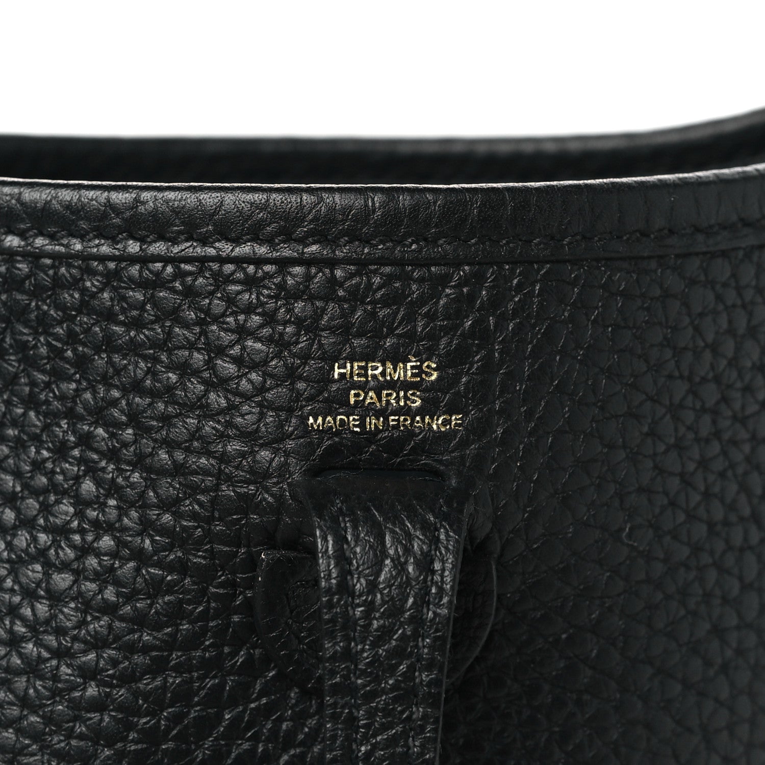Hermes Taurillon Clemence Evelyne TPM Black 6 of 9