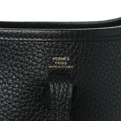 Hermes Taurillon Clemence Evelyne TPM Black 6 of 9