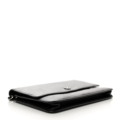 Chanel Goatskin Wallet On Chain WOC Black 4 of 10