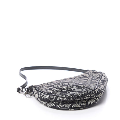 Christian Dior Monogram Mini Saddle Pochette Black 3 of 8